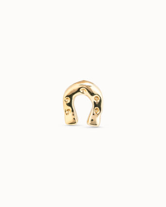 18K gold-plated horseshoe piercing