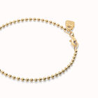 Beaded chain charm bracelet