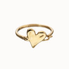 Bangle bracelet with heart detail