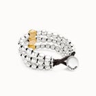 Three strand beaded leather bracelet