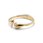 Bangle bracelet with rounded shapes