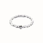Beaded stretch bracelet with a skull