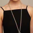 Collana placcata argento Sterling con cristallo blu
