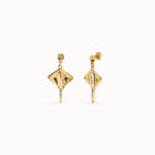 Manta ray-shaped drop earrings
