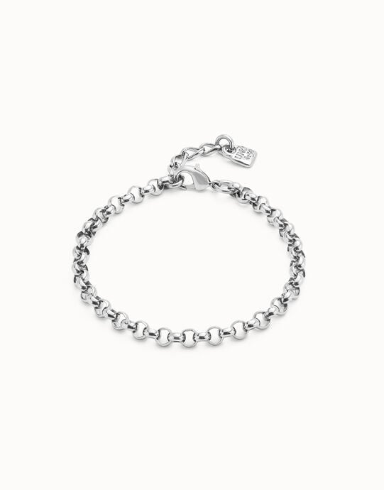 Bracelet cha&icirc;ne plaqu&eacute; argent
