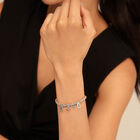 Beaded bracelet with charms