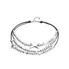 Multi-strand leather necklace with starfish