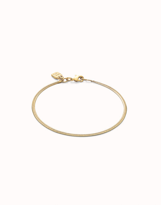 Flat snake chain bracelet