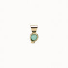 Charm placcato oro 18k e pietra amazzonite