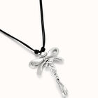 Long pendant necklace with a dragonfly