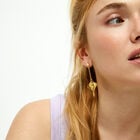 Manta ray-shaped drop earrings