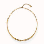 Choker necklace with white topaz