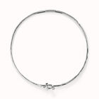 Choker necklace with front clasp and white topaz