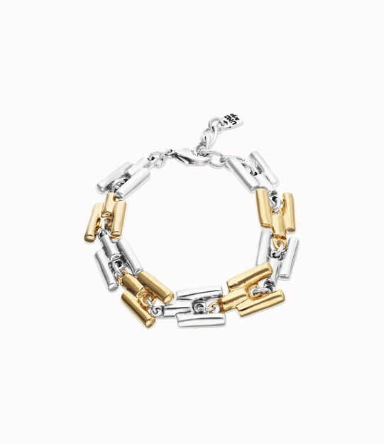 Square links chain bracelet