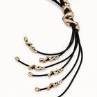 leather cord long necklace