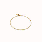 Pulsera con eslabones ovalados ba&ntilde;ada en oro 18k