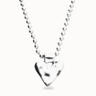 Long necklace with beads and heart detail