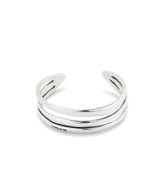 Sterling silver-plated cuff bracelet