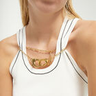 Necklace with large interlocking snap hook