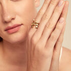 Anillo ba&ntilde;ado en oro de 18K