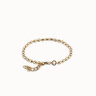 Oval link chain charm bracelet