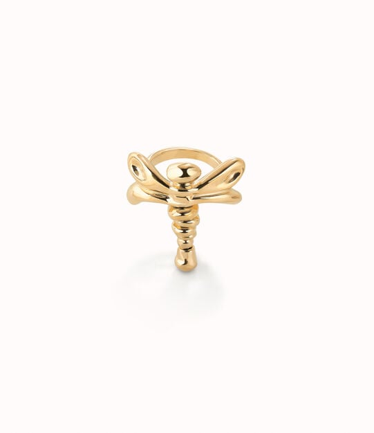 Anello libellula placcato oro 18k