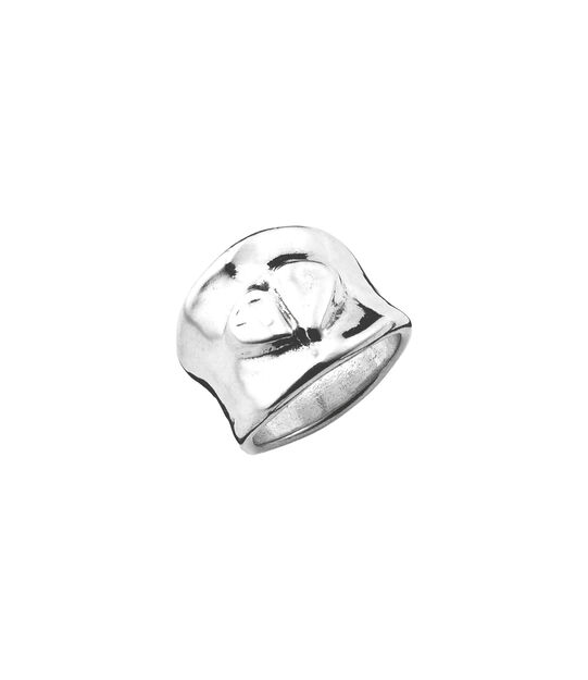 Bague MEDIA NARANJA, Argent, large