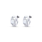 Stud earrings with pearl