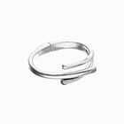Bangle bracelet with three intertwined organic shapes