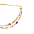 Choker necklace with  crystals