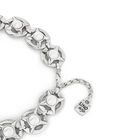 Collana corta placcata argento con perle