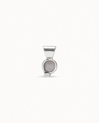 Sterling silver-plated charm with Agate stone