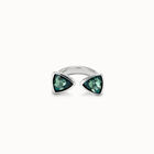 Triangular ring with two crystals