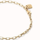 Mid-sized link charm chain bracelet