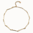 Short necklace with nail-shaped pieces
