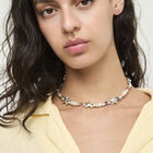 Short necklace with crystals and small starfishes