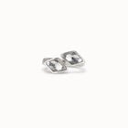 Open ring with two crystals