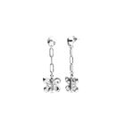 Drop earrings with a butterfly-shaped ornament