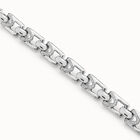 Link chain bracelet with a topaz