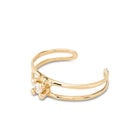 Bangle bracelet with central crystal