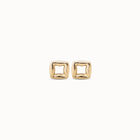 Square stud earrings