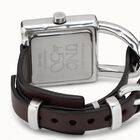 Watch with leather strap