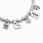 Beaded bracelet with charms