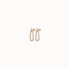 Drop earrings with topaz