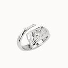 Ring with curved design