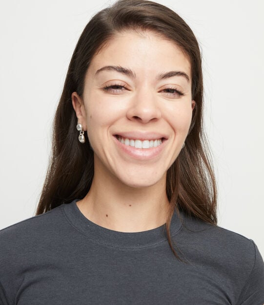 Drop earrings with two beads, Silver, large