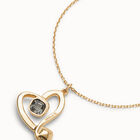 Midsize chain pendant necklace with a large heart