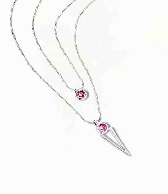 My Way Necklace, Silver, large