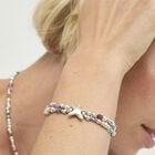 Elastic bracelet with crystals and starfish