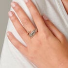 Ring with curved design
